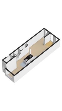 Floorplan - Osseweistraat 34B, 3023 DD Rotterdam